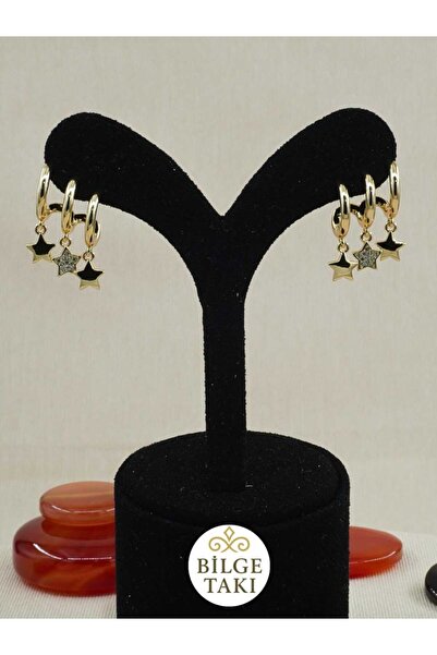 Bilge Takı Vip Zircon Stone Multi-Look Xuping Earrings, Stainless, Does Not T...