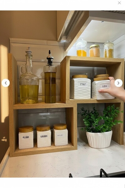 Moemi Ayarlanabilir Çok Amaçlı Tezgah Üstü Raf, Baharatlık Raf Mutfak Rafı