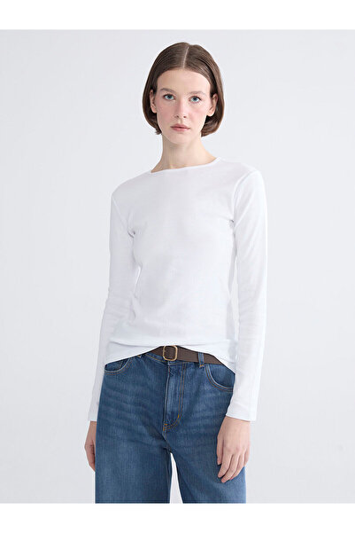 LC Waikiki Νέα σεζόν από την ESVAB, Sparkling Pieces White Crew Neck Γυναικεί...