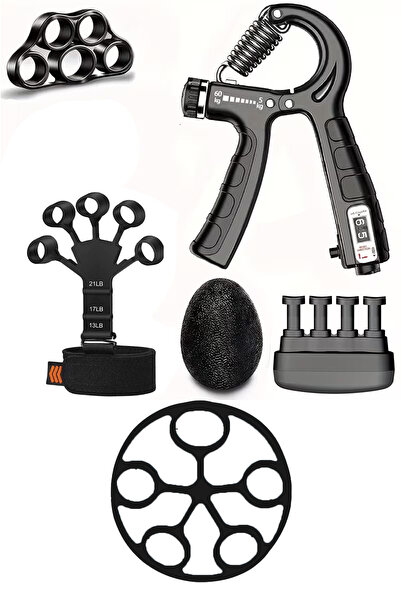 TechnoStation 6 Parça Bilek Parmak Güçlendirici Set Esnek Parmak Güçlendirme ...