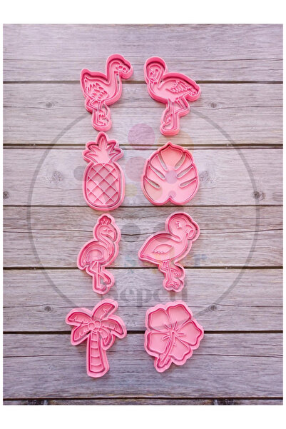 Bi'şeyler Sepeti Flamingo Cookie Mold - Flamingo Cookie Cutter - 8 Figures 16...