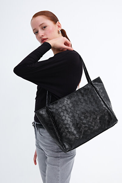 Addax Textured Faux Leather Bag Ç1060