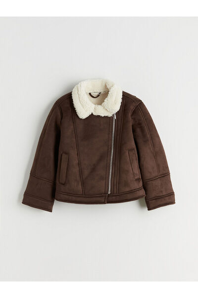 LC Waikiki Özmarka Noul sezon, haină pentru fete cu aspect de piele întoarsă ...