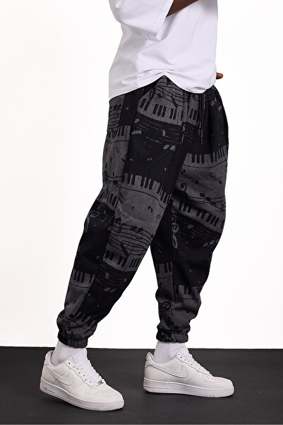 Gerusta Erkek Desenli Pileli Günlük Şalvar Pantolon