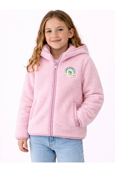 Coredra Jachetă de pluș pentru copii cu glugă - C611