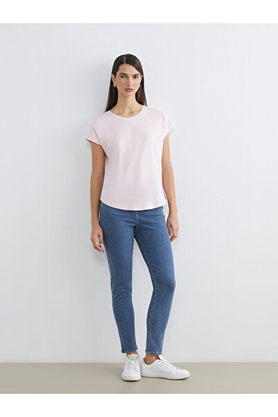 LC Waikiki Sparkling Choices from Shining Store High Waist Slim Mom Women's J...