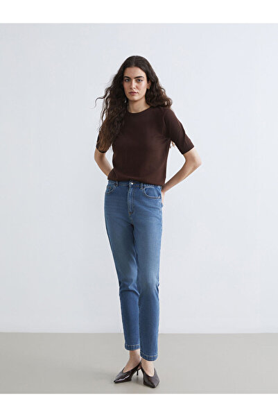 LC Waikiki Sparkling Choices from Shining Store Slim Mom Women's Jean Pants w...