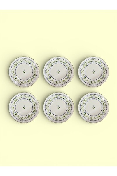 FARALYAHOME Porcelain Pasta Plate, Presentation Plate Set of 6 20 cm Spring S...