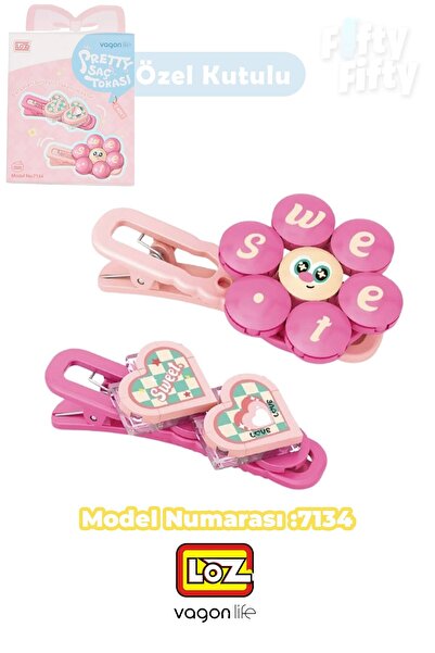 Vagonlife Loz Sretty Serisi 2'li Saç Tokası Oyuncak Yapım Seti & Blok --FFTOKA