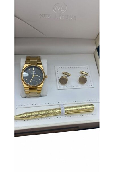 Boutique Luxury men's accessory set in gold