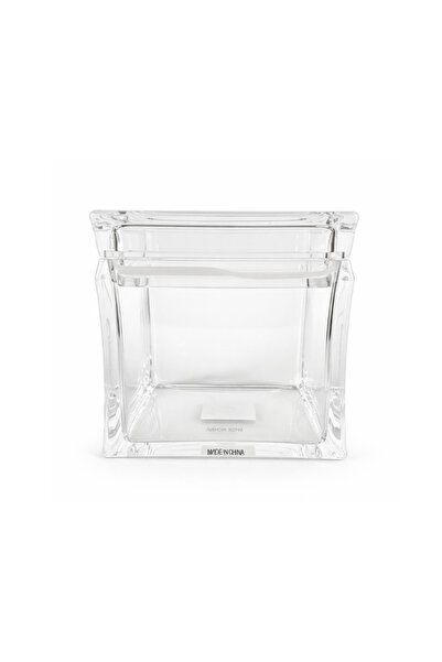 ALKHANBASHI Clear Acrylic Square Storage Container with Removable Lid – 10.1 ...
