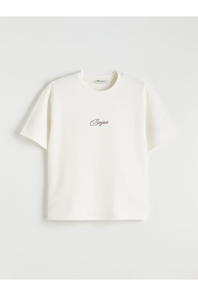 LC Waikiki Γυναικείο μπλουζάκι White Stone Soft Touch