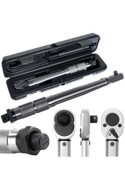 Selgot Adjustable Ratchet Torque Wrench, 1/4 inch, 5 – 25Nm