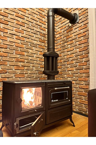 serhathome Etna Camlı Kuzineli ve Şömineli Soba