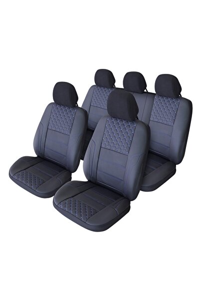 SMARTIC Huse scaune auto Smartic, Queen, piele naturala, 11 piese, compatibil...