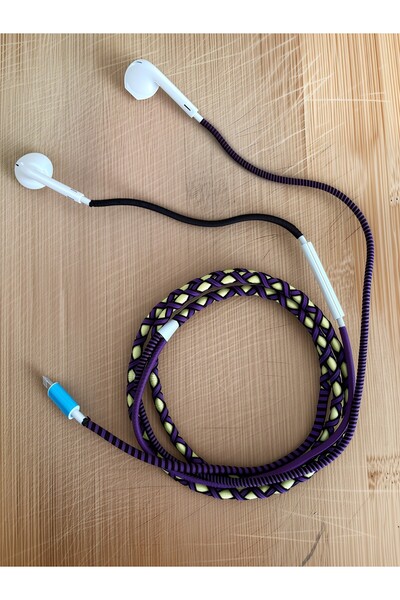 rangmobil Örgülü Kulaklık iphone 11-12-13-14-7-8-x-xr-se-VE SERİLERİ Uyumlu B...