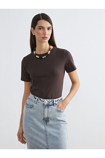 LC Waikiki Rmz Gi̇yi̇m Farkiyla Zero Roba Collar Women's T-Shirt