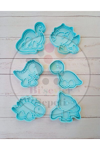 Bi'şeyler Sepeti Dinosaurs Cookie Mold - Dinosaurs Cookie Cutter - 6 Figures ...