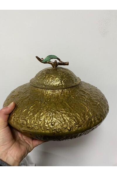 elif aksesuar مزهرية مسطحة بغطاء من الألومنيوم المصبوب 32×22 سم