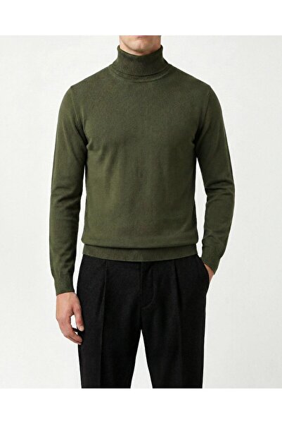 TerziAdemAltun Italian Style S Slim Fit Turtleneck Men's Knitwear Sweater Gre...