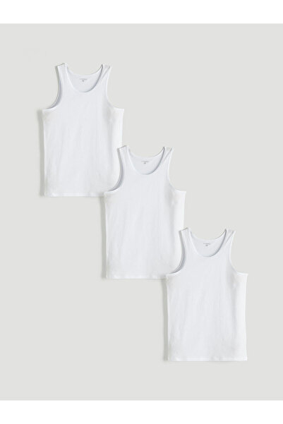 LC Waikiki Nevavm U-Neck Men's Undershirt 3-Pack