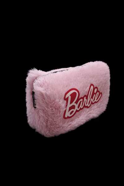 KAYLANIN DÜNYASI Barbie Pink Plush – Soft Plush Design, Zippered Coin Purse f...