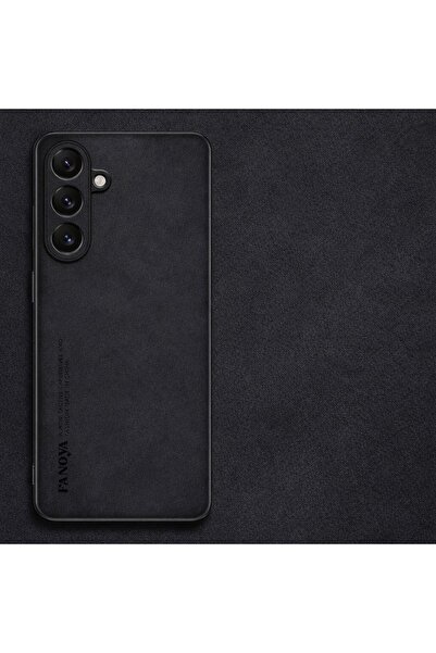 Alstrap غطاء خلفي فاخر لهاتف سامسونج جالاكسي A17 بملمس جلد الغزال - غطاء هاتف...