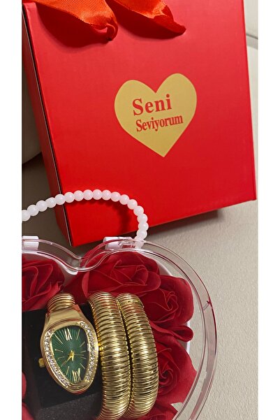 T-GOER 14 Şubat’a Özel Sevgililer Günü Kalpli Güllü Kutulu Hediye Seti