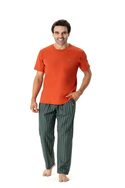 U.S. Polo Assn. Πόλο Ασν των ΗΠΑ. 18810 Ανδρική κοντομάνικη πιτζάμες-πλακάκι