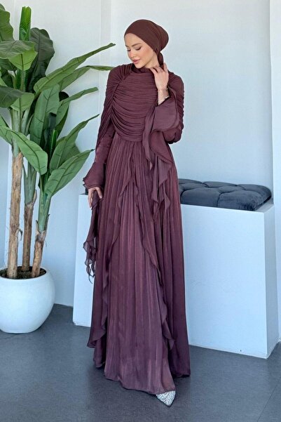 Şulemoda Giyim Nida Evening Dress Dusty Rose
