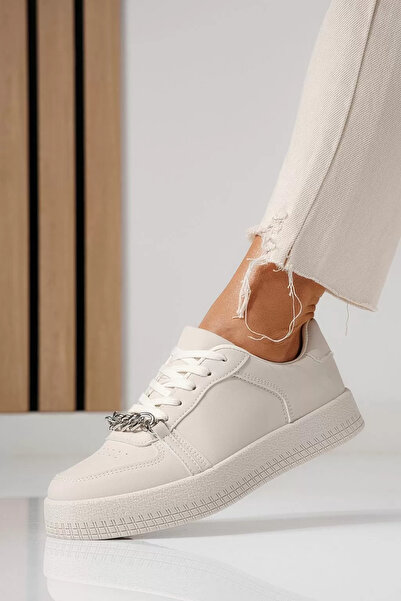 Zaira Adidasi dama bej din piele ecologica Olivia #24167 - 40