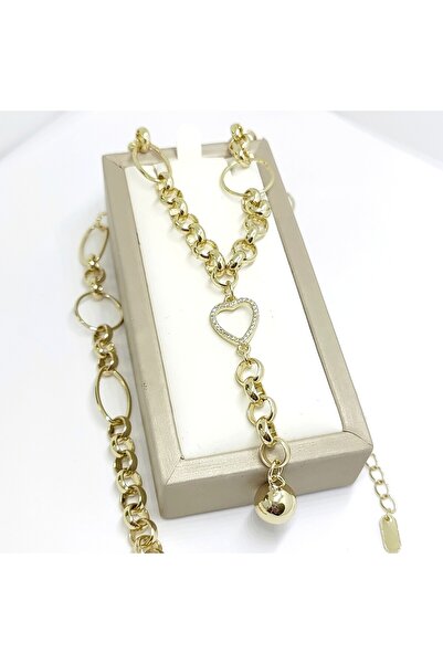 Milena Women's Necklace 14k Gold Plated - Length 50 cm