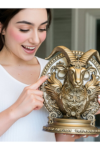 ZupZup Capricorn Zodiac Sign | Premium Horoscope Statuette | Bronze Effect Fi...