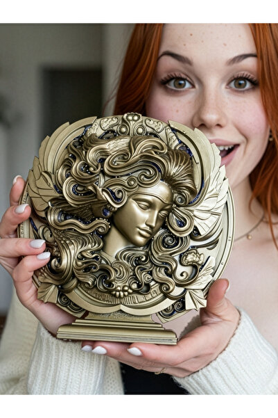 ZupZup Virgo Zodiac Sign | Premium Horoscope Statuette | Bronze Effect Finish