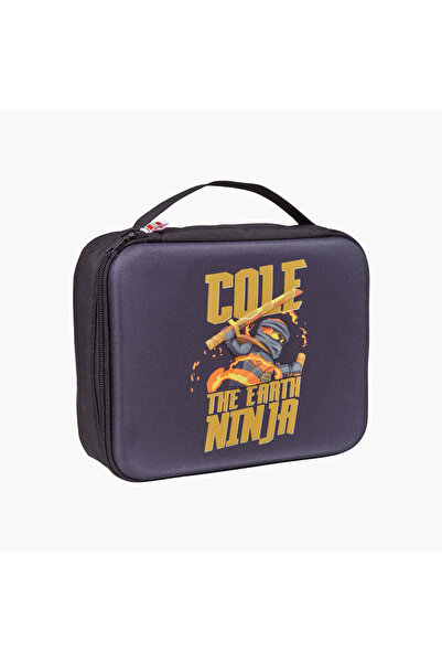 LEGO حقيبة غداء مطبوعة بنقشة نينجاغو لويد مع سحاب إغلاق