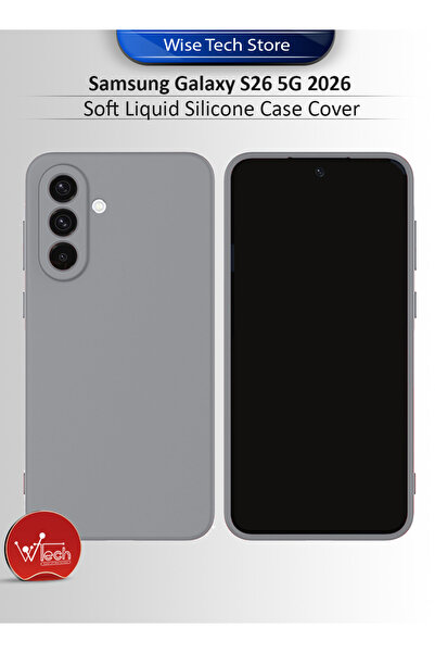 Wtech Samsung S26 5G 2026 Premium Soft Liquid Silicone Case Cover
