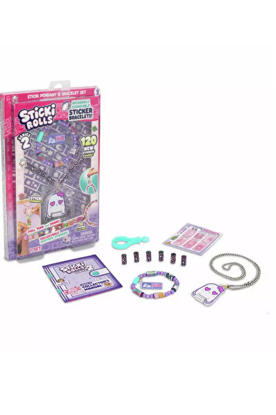 Next Plus ستيكي رولز S2 ستيكي باندنت 120 ملصق جديد + سوار + قلادة
