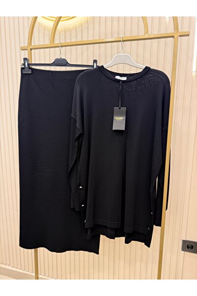 Nuss MERSERİZE KALEM ETEKLİ TAKIM tunik boy;80cm etek boy;98 cm