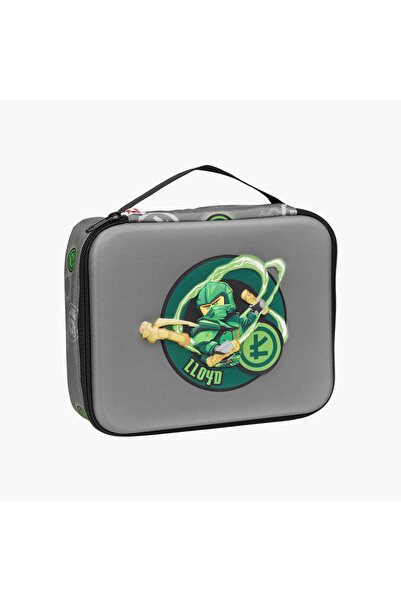 LEGO حقيبة غداء مطبوعة بنقشة نينجاغو لويد مع سحاب إغلاق
