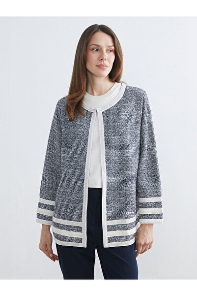 LC Waikiki Özmarka New Season Crew Neck Patterned Women's Cardigan
