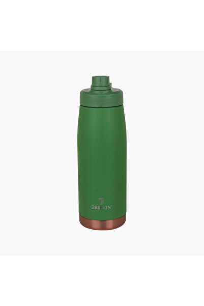 briiton Logo Print Insulated Stainless Steel Water Bottle - 1 L