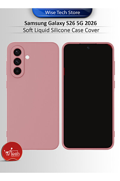 Wtech Samsung S26 5G 2026 Premium Soft Liquid Silicone Case Cover