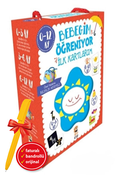 Sincap Kitap Alfa Kalem+Bebeğim Öğreniyor - İlk Kartlarım (0 - 12 Ay) (Şengül...
