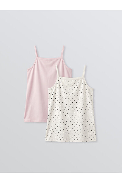 LC Waikiki Peak New Season Square Neck Girls' Tank Top 2-Pack