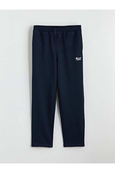 LC Waikiki Navy Blue Printed Boys' Sweatpants