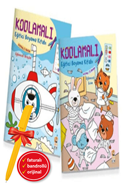Sincap Kitap Alfa Pen+Coding Educational Coloring Book 4-5 Years Old (2 Book ...
