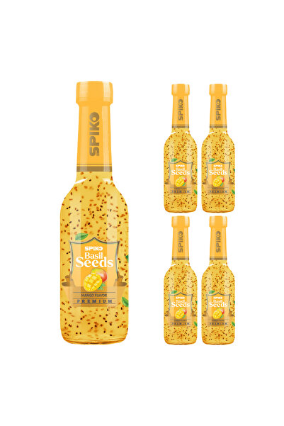 SPIKO Basil Seeds Mango Aromalı Fesleğen Tohumlu İçecek 4 Adet