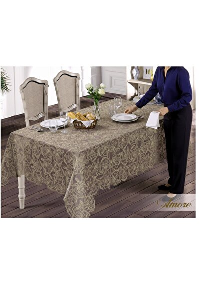 LACASA HOME LINEN مفرش طاولة فاخر وأنيق من LACASA HOME LINEN-AMORE مصنوع بالك...