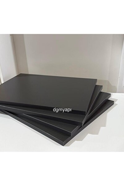DGM YAPI Dolap İçi Raf Özel Ölçüde Kesim Yapılır Dolap Rafı ANTRASİT Mdflam 1...