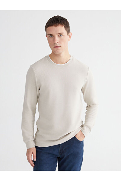 LC Waikiki Tricou cu mânecă lungă LCWAIKIKI Classic Crew Deck pentru bărbați